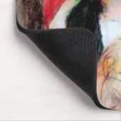 Sara mit ihrem Hund, Cassatt Mousepad (Ecke)