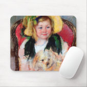 Sara mit ihrem Hund, Cassatt Mousepad (Mit Mouse)