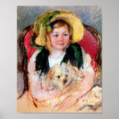 Sara mit ihrem Hund, Cassatt Poster (Vorne)