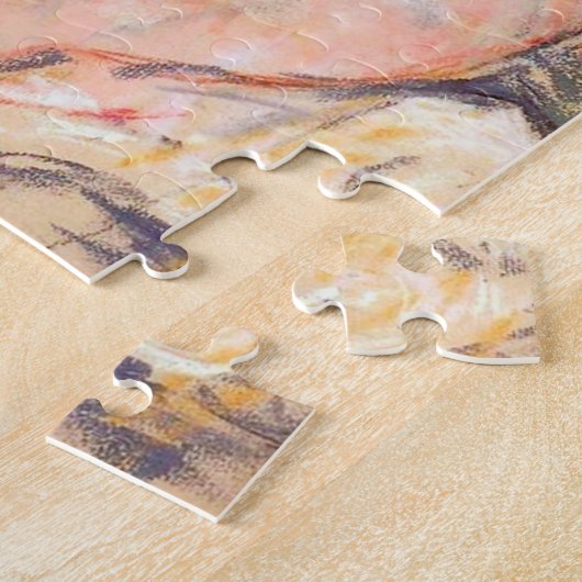 Sara mit ihrem Hund, Cassatt Puzzle (Seite)