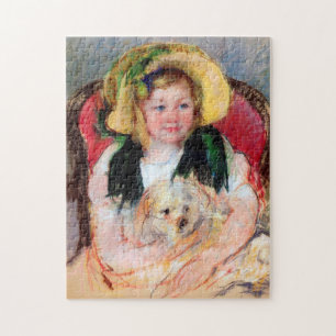 Sara mit ihrem Hund, Cassatt Puzzle
