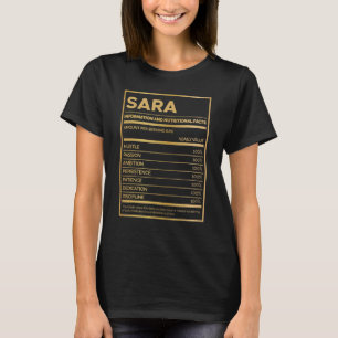 Sara Nährwertinformation Betrag pro Servierung T-Shirt