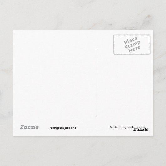 Sara Perkins Frog Rock Postkarte (Rückseite)