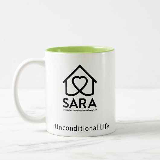 SARA-Schongebiet-Kaffee-Tasse Zweifarbige Tasse (Links)