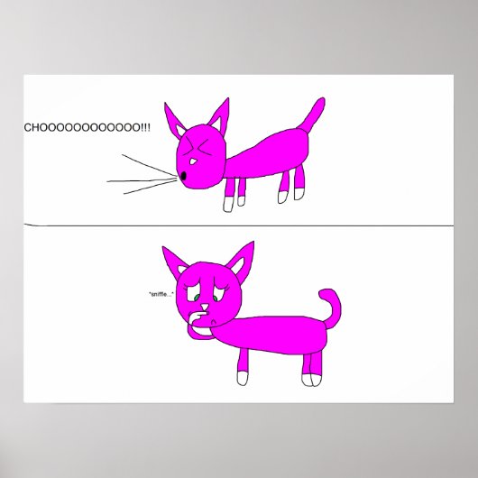 Sara sneezes poster (Vorne)