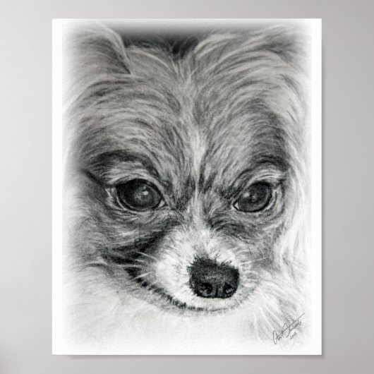 Sara Zeichnend Poster (Vorne)