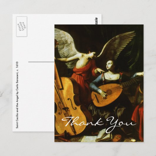 Saracenis Saint Cecilia Postkarte (Vorne/Hinten)