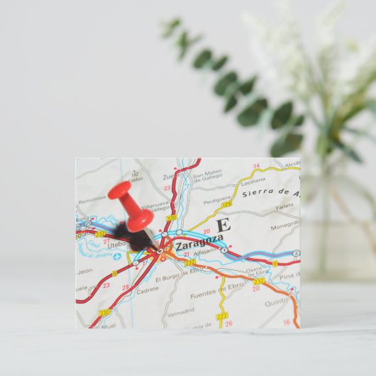 Saragossa, Aragon, Spanien Postkarte (Stehend Vorderseite)