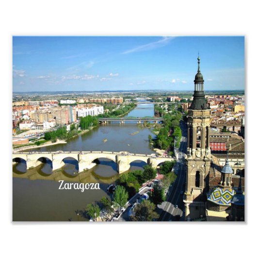 Saragossa, Aragonien, Spanien Fotodruck (Vorne)