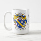 Saragossa-Familien-Wappen Kaffeetasse (Links)