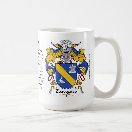 Saragossa-Familien-Wappen Kaffeetasse (Rechts)