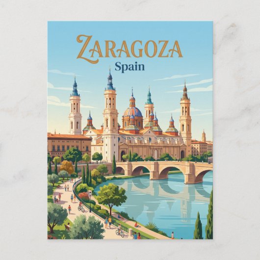 Saragossa, Spanien Postkarte (Vorderseite)