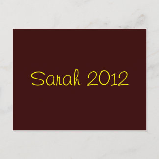 Sarah 2012 postkarte