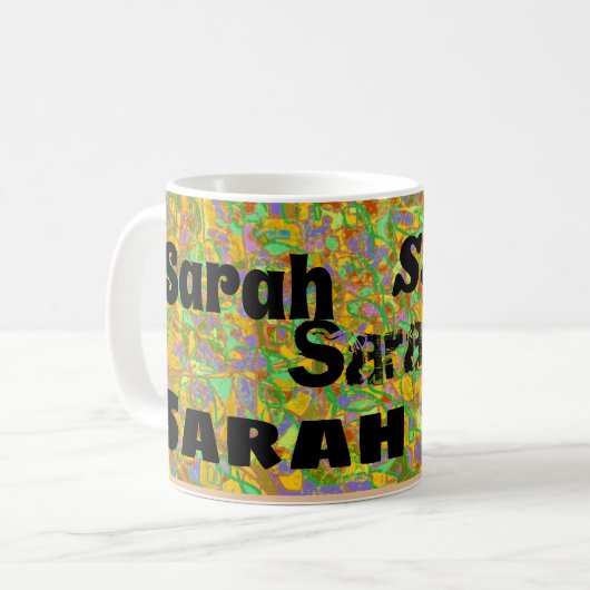 Sarah aus der Orphan Black abstrakt Art, Multi-Sch Kaffeetasse (Vorderseite Links)