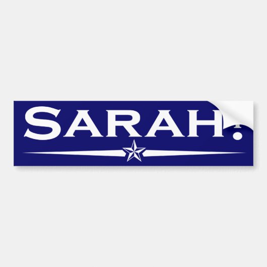 Sarah-Autoaufkleber Autoaufkleber (Vorne)