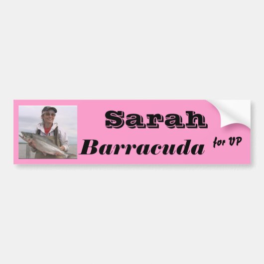 Sarah-Barracuda für VP Autoaufkleber (Vorne)