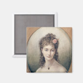 Sarah Bernhard 1869 Magnet (Vorderseite/Rückseite)