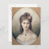 Sarah Bernhard 1869 Postkarte (Vorne/Hinten)