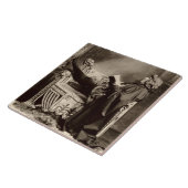 Sarah Bernhardt (1844-1923) als Hamlet 1899 Fliese (Seite)