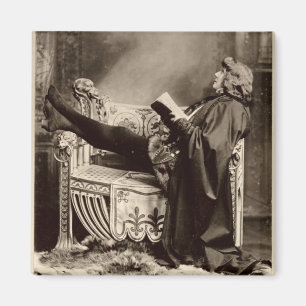Sarah Bernhardt (1844-1923) als Hamlet 1899 Magnet