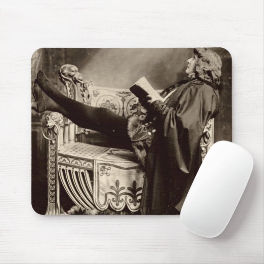 Sarah Bernhardt (1844-1923) als Hamlet 1899 Mousepad (Mit Mouse)