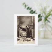 Sarah Bernhardt (1844-1923) als Hamlet 1899 Postkarte (Stehend Vorderseite)