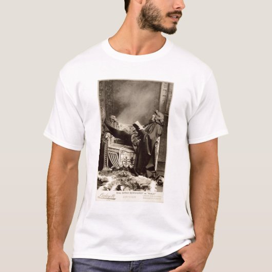 Sarah Bernhardt (1844-1923) als Hamlet 1899 T-Shirt (Vorderseite)