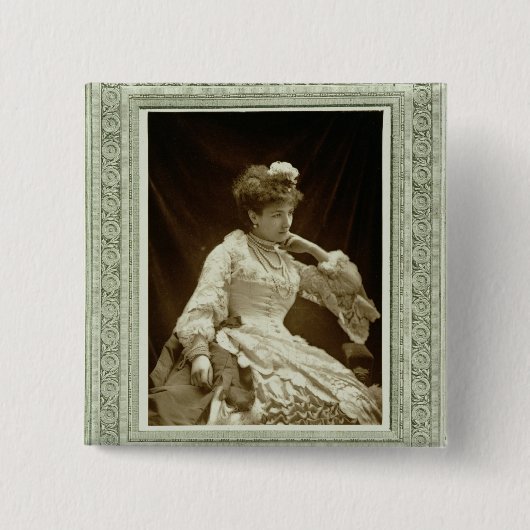 Sarah Bernhardt (1844-1923), von 'Galerie Contemp Button (Vorderseite)