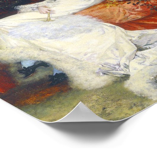 Sarah Bernhardt - 1876 Portrait Poster (Ecke)