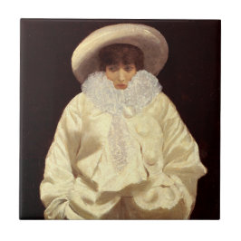 Sarah Bernhardt als Pierrot Fliese