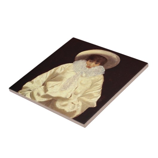 Sarah Bernhardt als Pierrot Fliese (Seite)