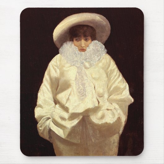 Sarah Bernhardt als Pierrot (Sad Clown) Mousepad (Vorne)