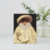 "Sarah Bernhardt as Pierrot" von Giuseppe De Nitti Postkarte (Stehend Vorderseite)