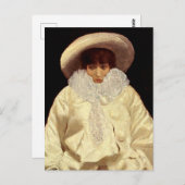 "Sarah Bernhardt as Pierrot" von Giuseppe De Nitti Postkarte (Vorne/Hinten)