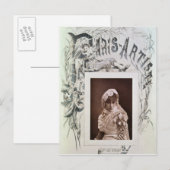 Sarah Bernhardt in Marion Delorme Postkarte (Vorne/Hinten)
