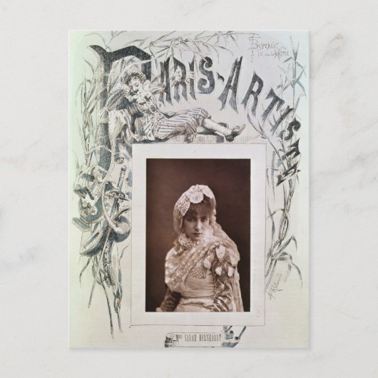 Sarah Bernhardt in Marion Delorme Postkarte (Vorderseite)