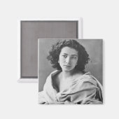 Sarah Bernhardt, Kostüm, c.1860 Magnet (Vorderseite/Rückseite)