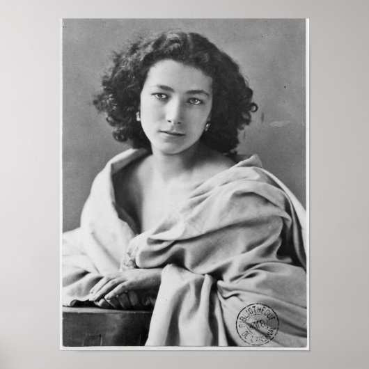 Sarah Bernhardt, Kostüm, c.1860 Poster (Vorne)