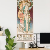 Sarah Bernhardt Le Samaritaine Art Nouveau Mucha Poster (Heimbüro)