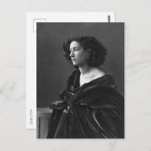 Sarah Bernhardt, par Nadar, 1864, Vintag Postkarte (Vorne/Hinten)