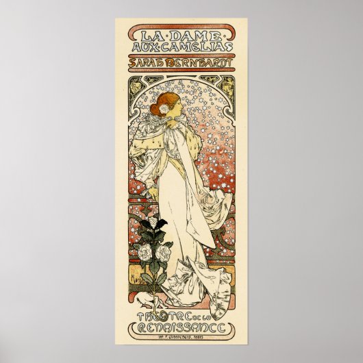 SARAH BERNHARDT Paris Theater Mucha Poster (Vorne)