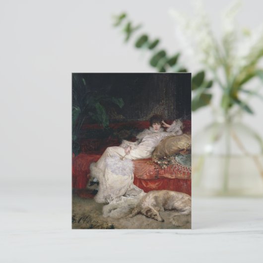 Sarah Bernhardt Postkarte (Stehend Vorderseite)