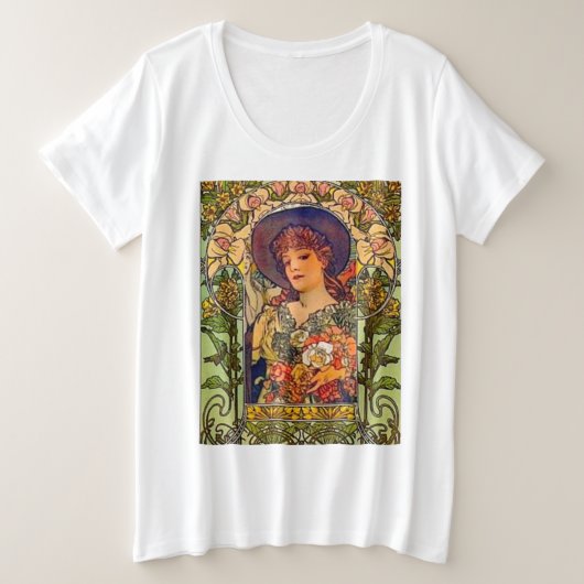 Sarah Bernhardt Tosca. Große Größe T-Shirt (Design vorne)