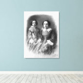 Sarah Bernhardt und ihre Mutter? Leinwanddruck (Insitu (Holzboden))