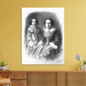 Sarah Bernhardt und ihre Mutter? Leinwanddruck (Insitu (Wohnzimmer))