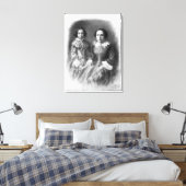 Sarah Bernhardt und ihre Mutter? Leinwanddruck (Insitu (Schlafzimmer))