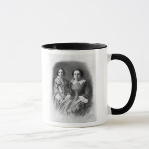 Sarah Bernhardt und ihre Mutter? Tasse