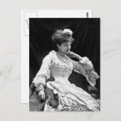 Sarah Bernhardt Vintages Foto - 1877 Postkarte (Vorne/Hinten)