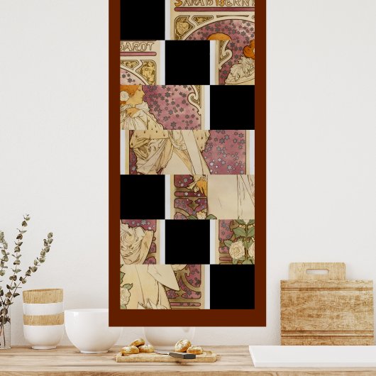 Sarah Bernhardt - Von Alfons Mucha Poster (Küche)