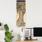 Sarah Bernhardt von Alphonse Mucha Poster (Heimbüro)